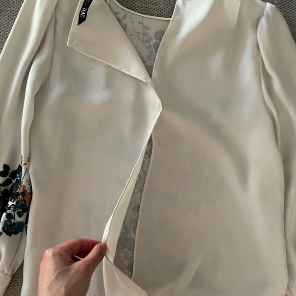 ZARA Floral Print Top - Picture 3 of 7